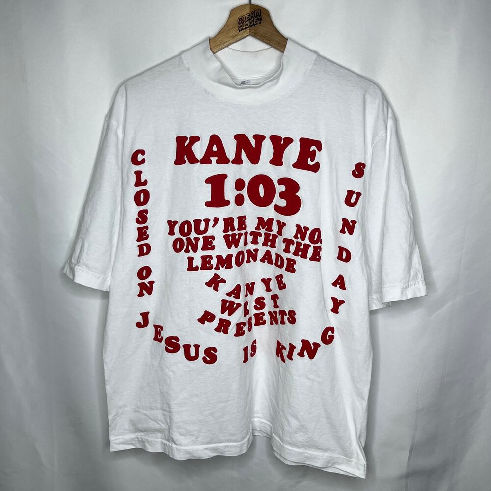 Kanye West Ye Yeezy CPFM Cactus Plant Flea Market Jesus is King Tour Merch Tee M